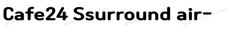 Cafe24 Ssurround air字体转换